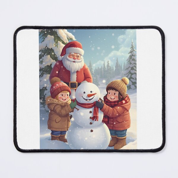 Item preview, Santa Watching Kids Winter Illustration designed and sold by Valeree Store.