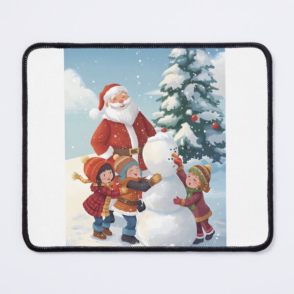 Item preview, Heartwarming Snowman Moment Holiday Art designed and sold by Valeree Store.