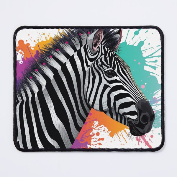 Item preview, Neon Pulse Zebra — Digital Identity AI-Mode Streetwear Art designed and sold by SavannaStrikes.