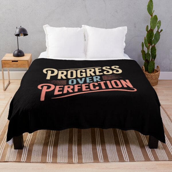 Item preview, Progress Over Perfection Teacher Inspirational Men Women designed and sold by demarioTTS.