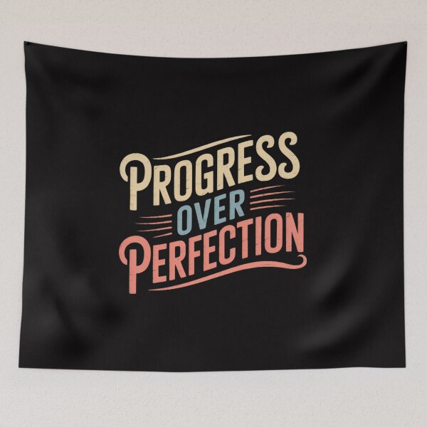 Item preview, Progress Over Perfection Teacher Inspirational Men Women designed and sold by demarioTTS.