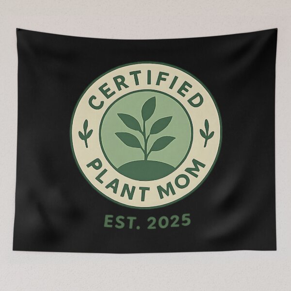 Item preview, Certified Plant Mom Retro Badge Design designed and sold by tcxvlzrifmq76.