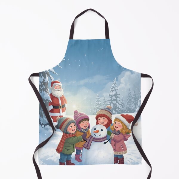 Item preview, Winter Children with Santa Nearby designed and sold by Valeree Store.