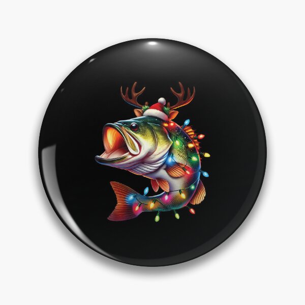 Item preview, Merry Fishmas Santa Fishing Lovers Funny Fisherman Christmas designed and sold by LeanneSandra.