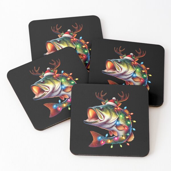 Item preview, Merry Fishmas Santa Fishing Lovers Funny Fisherman Christmas designed and sold by LeanneSandra.