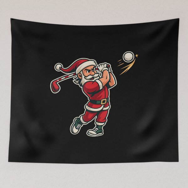 Item preview, Golfer Santa Christmas Golf Shirt Men Kids Boys Golfing Xmas designed and sold by LeanneSandra.