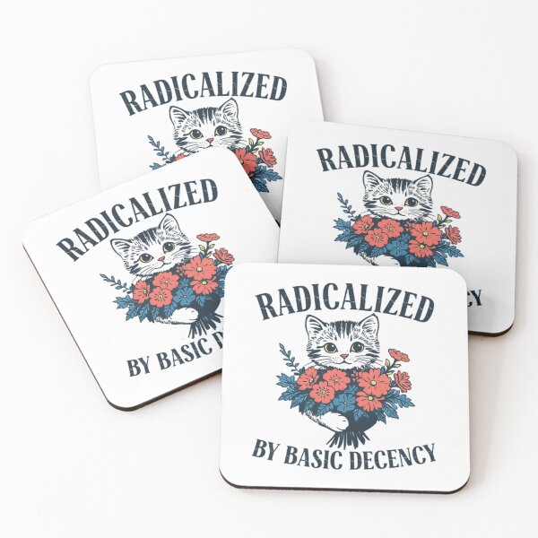 Item preview, Radicalized By Basic Decency Choose Humanity Cute Cat hands Flowers designed and sold by HumansStuck12.