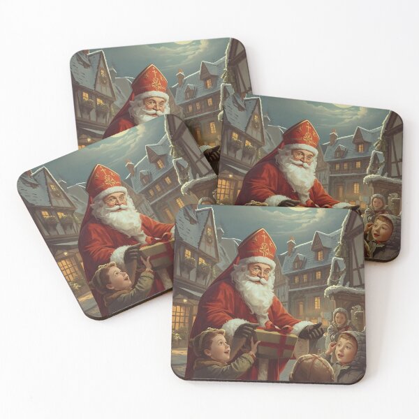 Item preview, Warm European Town Christmas Scene designed and sold by Valeree Store.