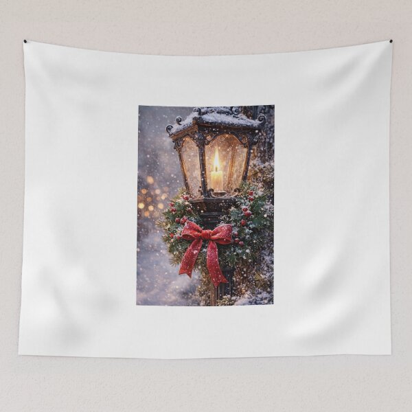 Item preview, Victorian lantern adorned with holiday cheer designed and sold by The Cozy Cauldron.