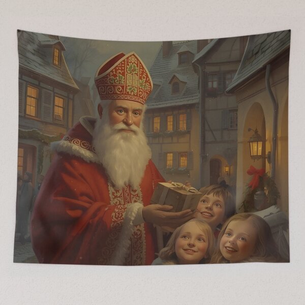 Item preview, Vintage Holiday Gift Giving Moment designed and sold by Valeree Store.
