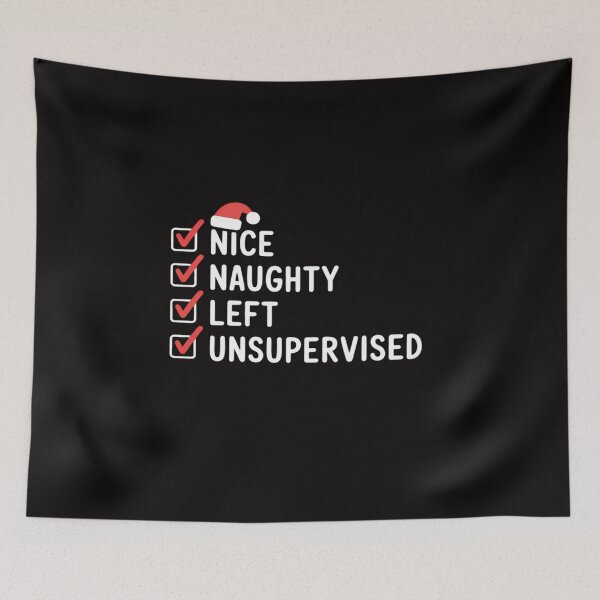 Item preview, Nice Naughty Left Unsupervised Christmas List Santa Claus designed and sold by portcrysral.
