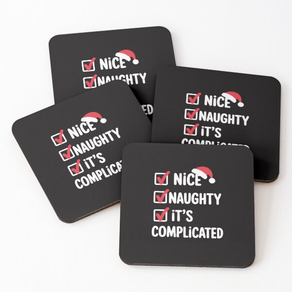 Item preview, Nice Naughty It's Complicated Christmas List Santa Claus designed and sold by portcrysral.