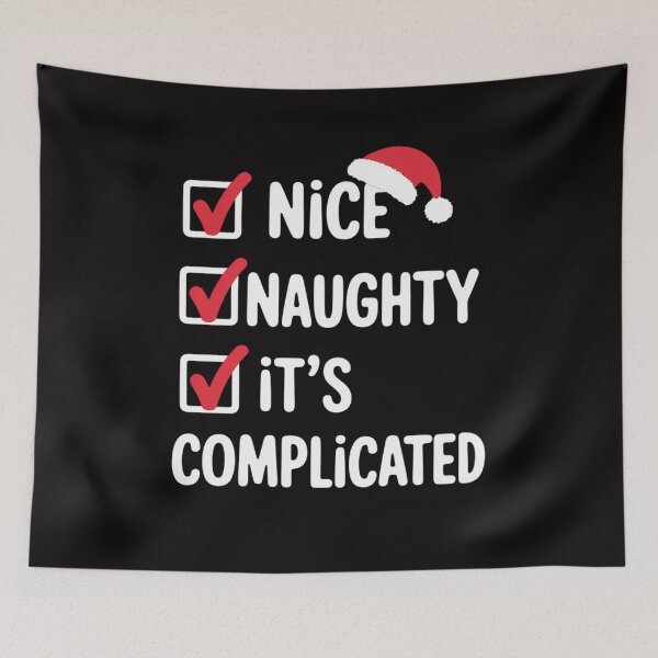 Item preview, Nice Naughty It's Complicated Christmas List Santa Claus designed and sold by portcrysral.