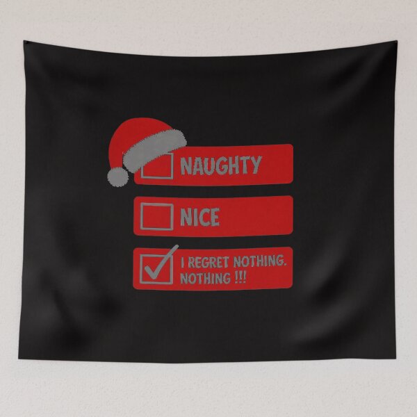 Item preview, Naughty Nice List I Regret Nothing Xmas Men Women Christmas designed and sold by portcrysral.