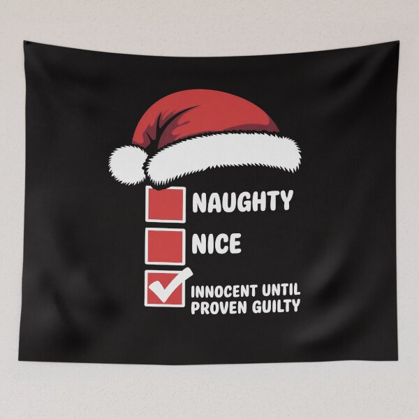 Item preview, Naughty Nice Innocent Until Guilty Xmas Men Women Christmas designed and sold by portcrysral.