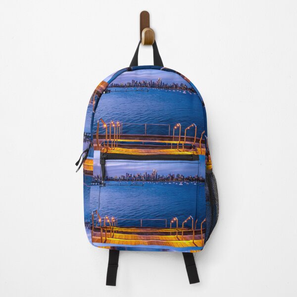 Item preview, Melbourne Cityscape at Sunset from St. Kilda Pier - Melbourne, Victoria, Australia designed and sold by Steven Jodoin.