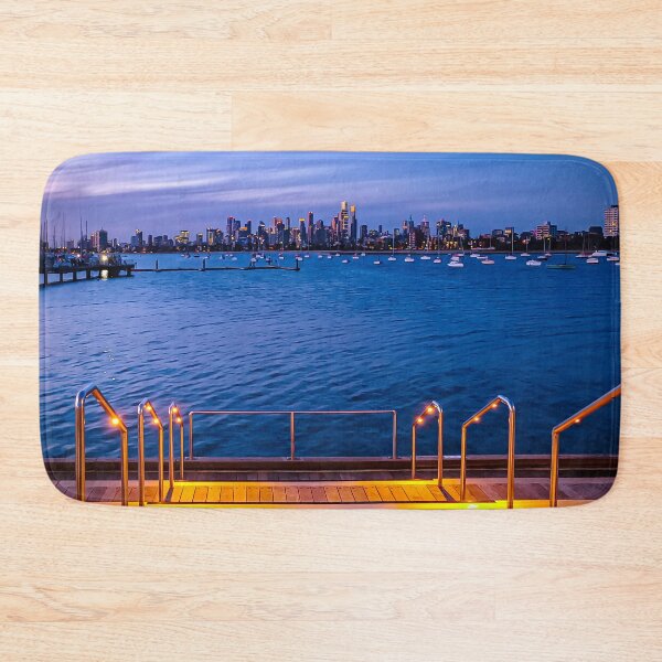 Item preview, Melbourne Cityscape at Sunset from St. Kilda Pier - Melbourne, Victoria, Australia designed and sold by Steven Jodoin.
