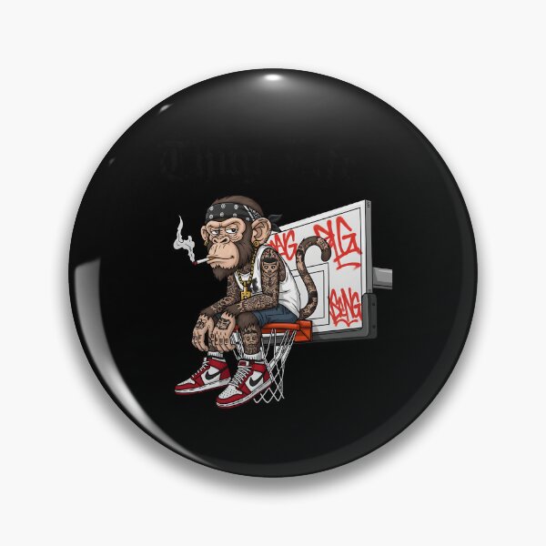 Item preview, Thug Gangster Chimp Monkey designed and sold by tcxvlzrifmq76.