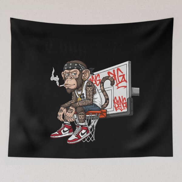 Item preview, Thug Gangster Chimp Monkey designed and sold by tcxvlzrifmq76.