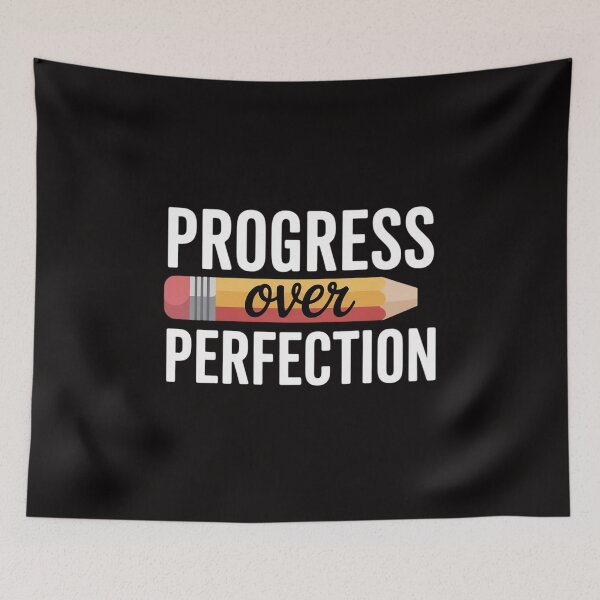 Item preview, Motivational Progress Over Perfection back to School Teacher designed and sold by portcrysral.