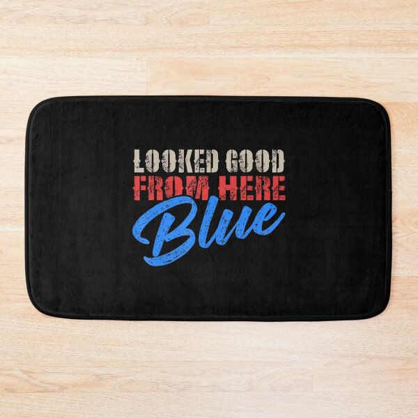 Item preview, Looked Good From Here Blue - Baseball designed and sold by TaraAnnie.