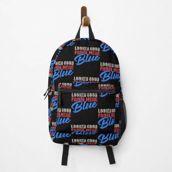 Item preview, Looked Good From Here Blue - Baseball designed and sold by TaraAnnie.