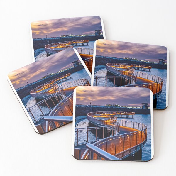 Item preview, Sunset at the new S-Shaped Fairy Penguin Viewing Platform - St. Kilda, Victoria, Australia designed and sold by Steven Jodoin.