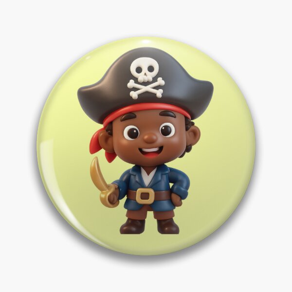 Item preview, cute African-American pirate designed and sold by Mauswohn.