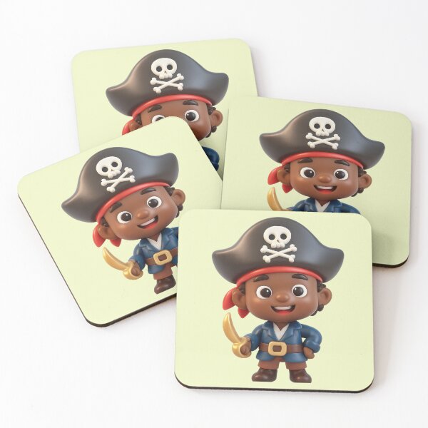 Item preview, cute African-American pirate designed and sold by Mauswohn.