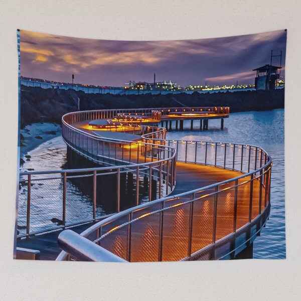 Item preview, Sunset at the new S-Shaped Fairy Penguin Viewing Platform - St. Kilda, Victoria, Australia designed and sold by Steven Jodoin.