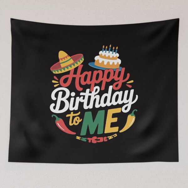 Item preview, Mexican Holliday sombrero cute cake happy birthday to me designed and sold by portcrysral.