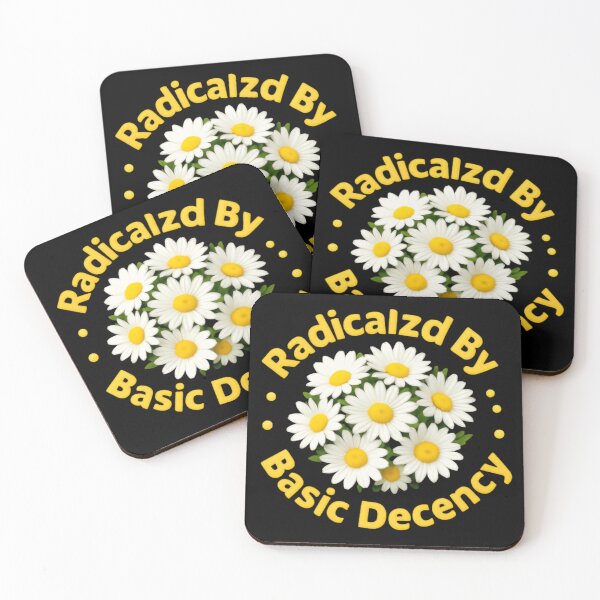 Item preview, Radicalized By Basic Decency In A World Gone Wild Retro Daisy Flowers designed and sold by HumansStuck12.