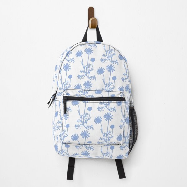 Item preview, Cottage Floral Wild Daisies Petite Botanical Pattern in Light Blue and White designed and sold by kierkegaard.