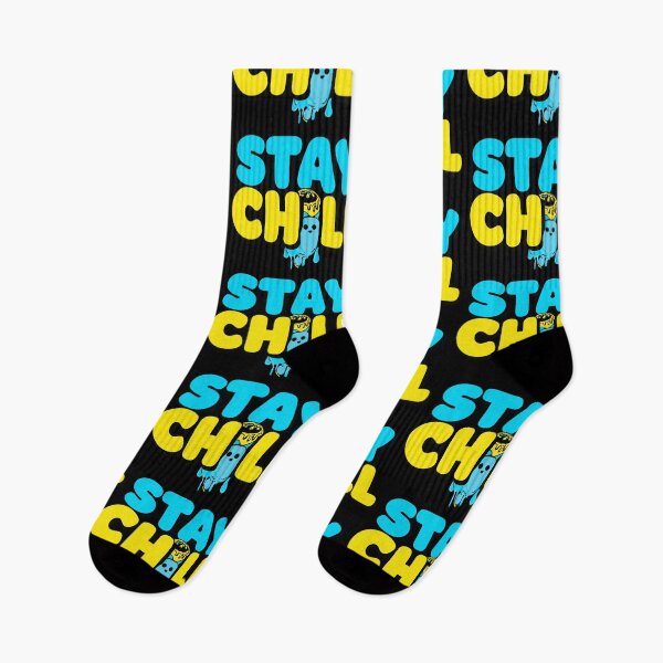 Item preview, Vibrant stay chill graphic art, cute monster, fun design for prints and apparel designed and sold by DigitalGraphic1.