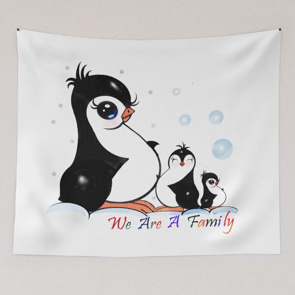 Artikelvorschau, Niedliche Pinguinfamilie entworfen und verkauft von Shirley cute art .