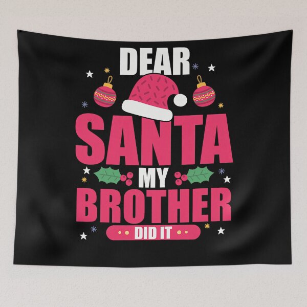 Item preview, Funny My Holiday Brother Dear Christmas Did It Vintage Santa Retro designed and sold by MediarMedic.