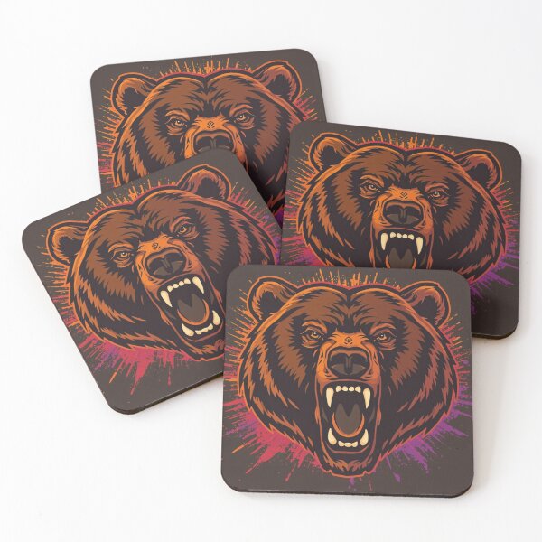 Item preview, Furious Grizzly — Wild Energy  Perception Control Streetwear Art designed and sold by SavannaStrikes.