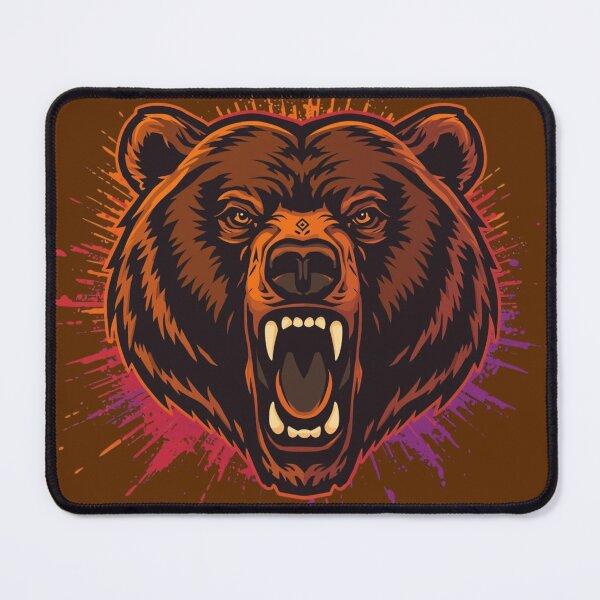 Item preview, Furious Grizzly — Wild Energy Perception Control Streetwear Art designed and sold by SavannaStrikes.