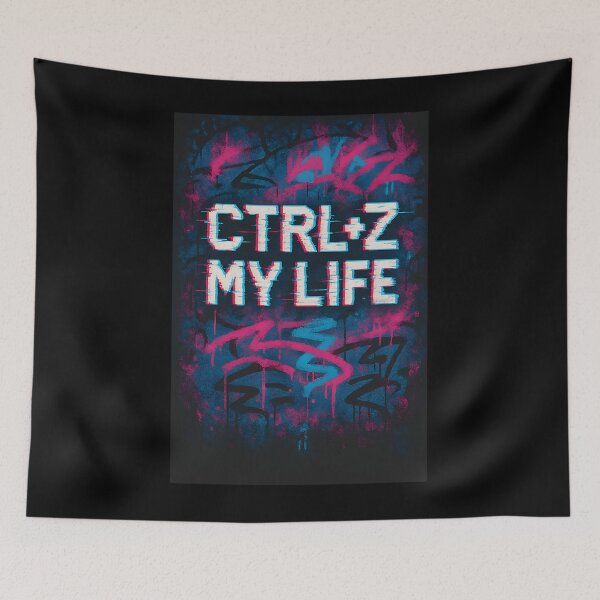 Item preview, Ctrl-Z My Life Glitch Tech Street Art designed and sold by tcxvlzrifmq76.