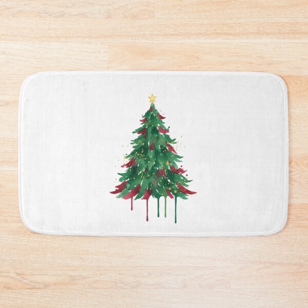 Item preview, Colorwater Christmas Tree Hand-Painted Festive designed and sold by chattsuede.