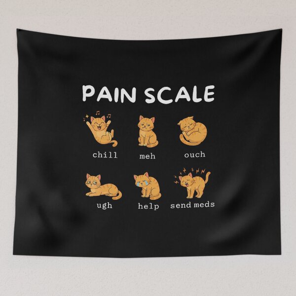 Item preview, Pain Scale Cat Pain Assessment Vet Tech Veterinarian Nursing designed and sold by DawnPatricia.