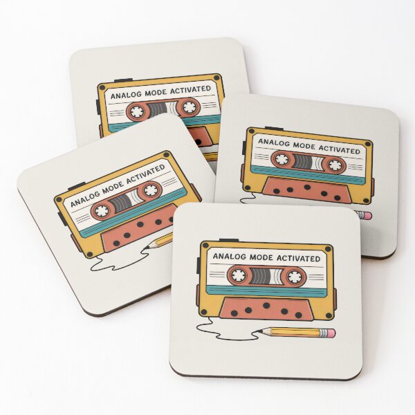Item preview, Analog Mode Activated Vintage Cassette Pencil Rewind Design designed and sold by SplashTastic.