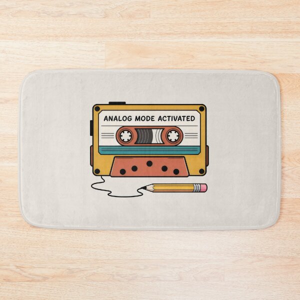 Item preview, Analog Mode Activated Vintage Cassette Pencil Rewind Design designed and sold by SplashTastic.
