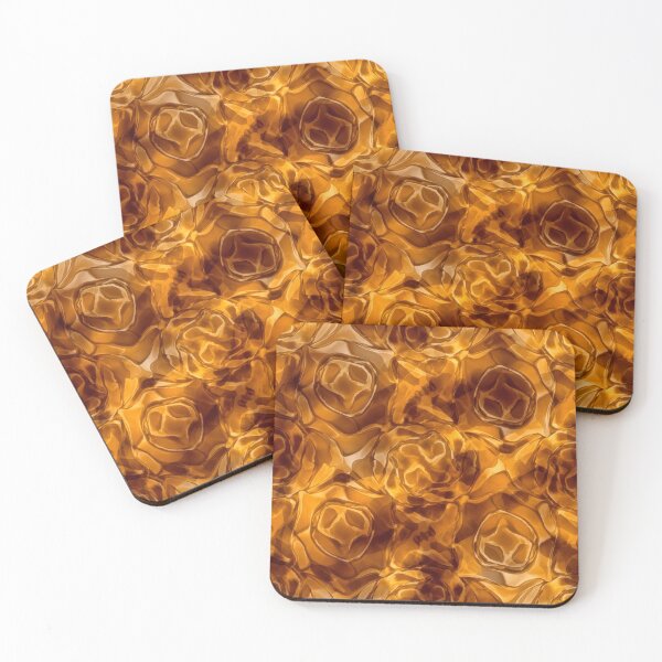 Item preview, Amber Honey Cell Texture designed and sold by Kaleidoscope Print.