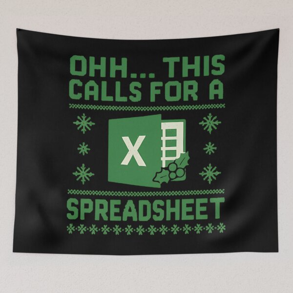 Item preview, Nerd Fashion Spreadsheet For Calls Funny Holiday Christmas This Classic Oh designed and sold by JasonCorvar.