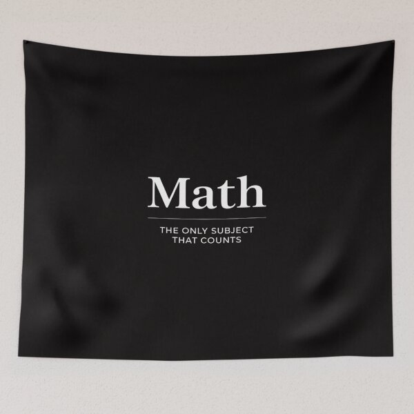 Item preview, Math The Only Subject That Counts Math Pun designed and sold by ForestMmost.