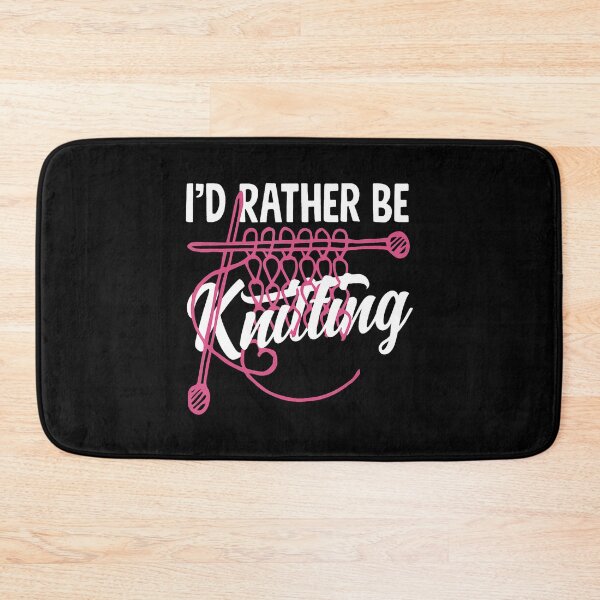 Item preview, Knitting I'D Rather Be Knitting Yarn Needle Knitter designed and sold by DawnPatricia.