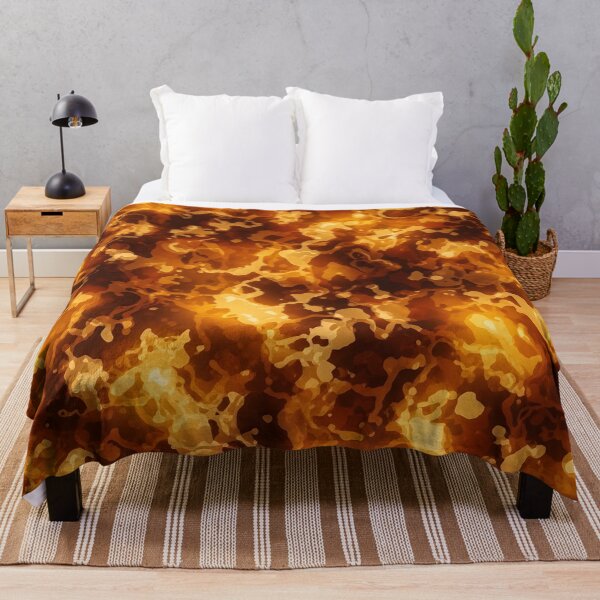 Item preview, Molten Amber Fire Texture designed and sold by Kaleidoscope Print.