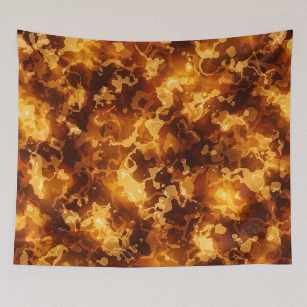 Item preview, Molten Amber Fire Texture designed and sold by Kaleidoscope Print.