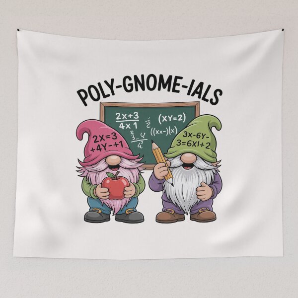 Item preview, Math Teacher Poly-gnome-ials Algebra Teacher Calculus designed and sold by ForestMmost.